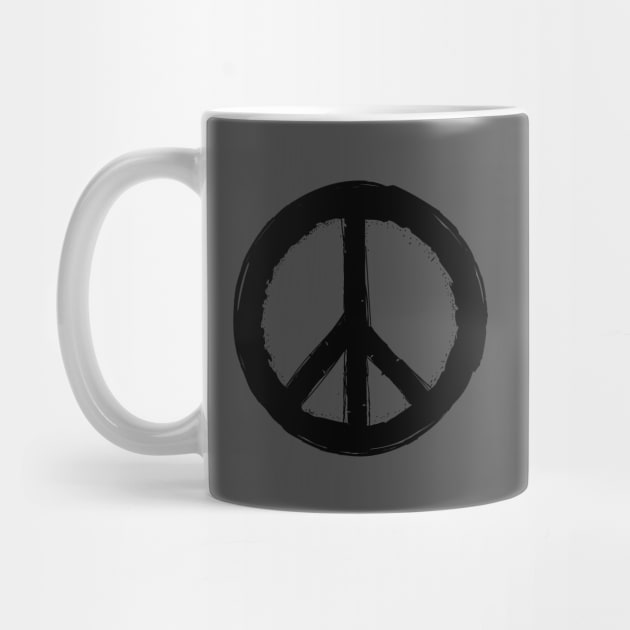 Vintage Peace Sign in tie dye or solids by machmigo